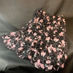 Women's Sheer Floral Skirt Large